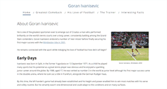 Desktop Screenshot of goranivanisevic.com