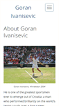 Mobile Screenshot of goranivanisevic.com